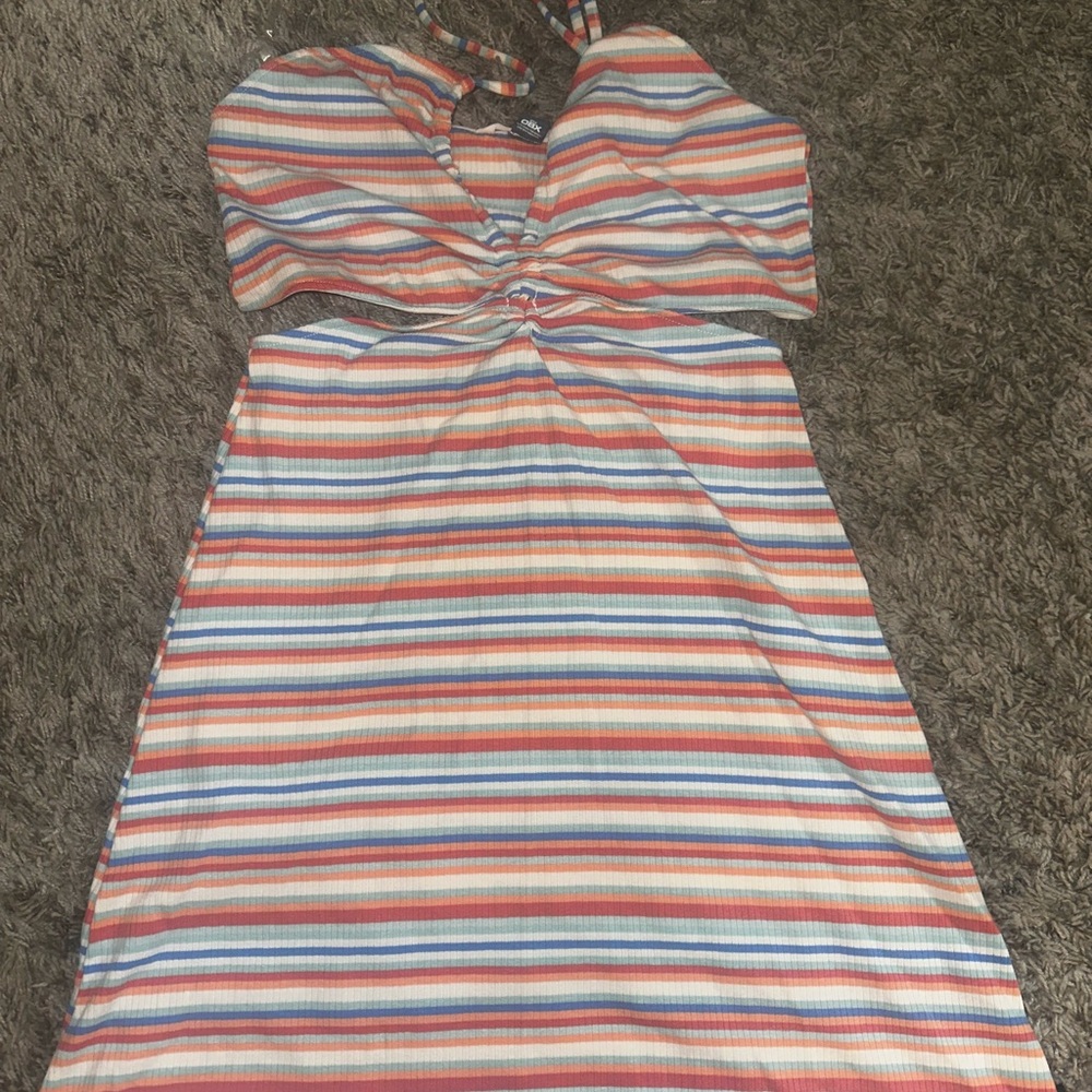 Outer Banks by American Eagle striped halter dress. Only worn twice.